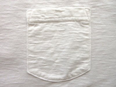 画像3: Come and Go   半袖バインダーネック ポケットTシャツ　　　オフホワイト