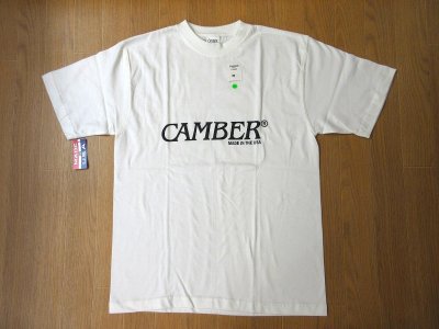 画像1: CAMBER S/S ロゴプリントTシャツ WHITE