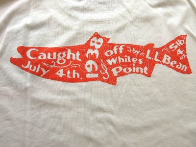 画像3: L.L.Bean Men's Technical Fishing Graphic Tee Antique White
