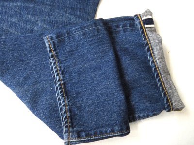 画像3: FOB FACTORY F159 セルビッチ ストレート5Pジーンズ BLUE USED WASH