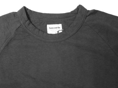 画像2: Come and Go   長袖ラグランスリーブTシャツ　　　BLACK