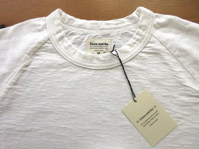 画像2: Come and Go   長袖ラグランスリーブTシャツ　　　オフホワイト