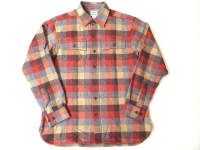 画像1: L.L.Bean Men's Chamois Plaid Shirt Apple Cinnamon