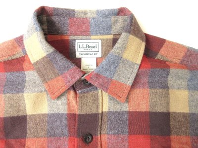 画像3: L.L.Bean Men's Chamois Plaid Shirt Apple Cinnamon