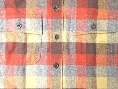 画像2: L.L.Bean Men's Chamois Plaid Shirt Apple Cinnamon