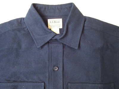画像3: L.L.Bean Men's Chamois Solid Shirts Navy