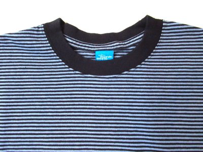 画像2: Good On  LSミニストライプ　クルーTシャツ　　BLACK×S,BLUE