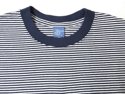 画像2: Good On  LSミニストライプ　クルーTシャツ　　NAVY×WHITE