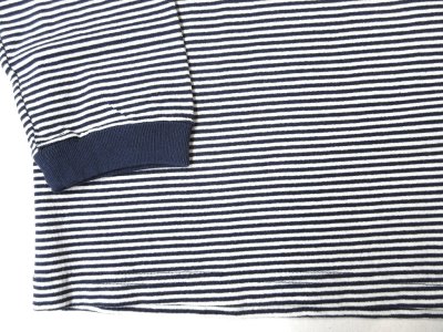 画像3: Good On  LSミニストライプ　クルーTシャツ　　NAVY×WHITE