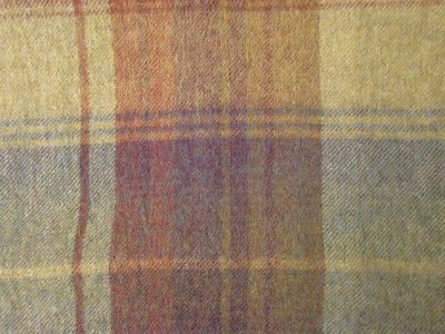 画像2: HIL TOP Lambs wool Scarf ライトブラウン×ワイン