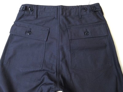 画像2: EMPIRE & SONS MILITARY SLUB BACK SATTEN FATIGUE PANTS NAVY
