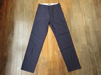 画像1: EMPIRE & SONS MILITARY SLUB BACK SATTEN FATIGUE PANTS NAVY