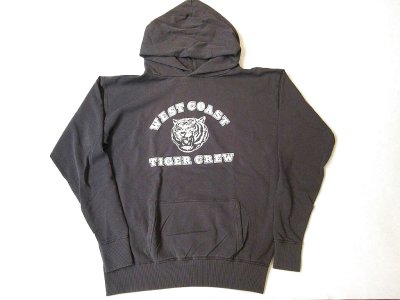 画像1: MIXTA   PULLOVER SWEAT PARAKA　　TIGER CREW              Vintage Black