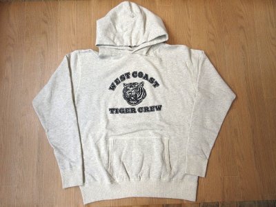 画像1: MIXTA   PULLOVER SWEAT PARAKA　　TIGER CREW     Ash Grey