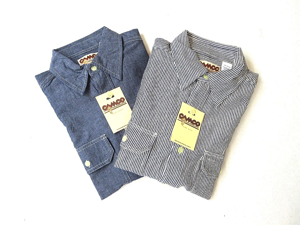 CAMCOシャンブレー&ヒッコリーワークシャツ