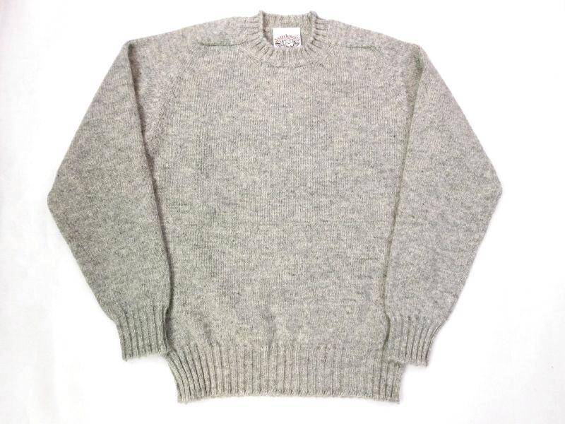 JAMIESON'S ３PLAY SADDLE SHOULDER クルーネックセーター GRANITE(ライトグレー) - ＥＶＥＲＧＲＥＥＮ