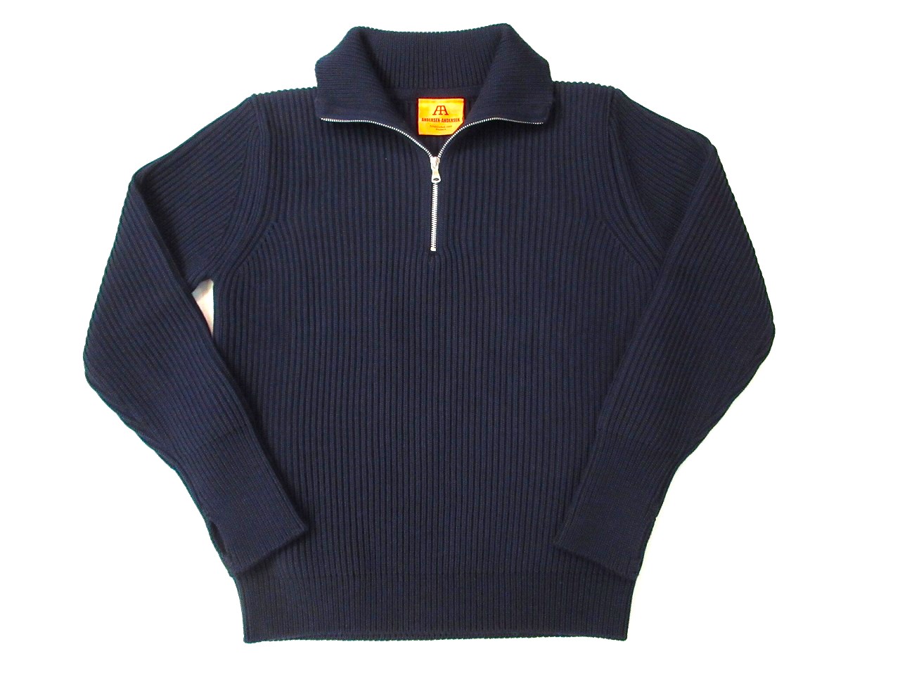 アンデルセン-アンデルセン THE NAVY ハーフジップセーター NAVY BLUE ...